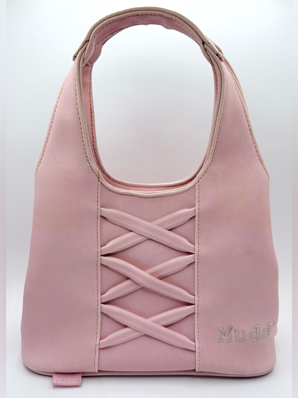 Y2K Mudd Baby Pink Mini Purse Corset Detail Shoulder Bag Coquette Regina George